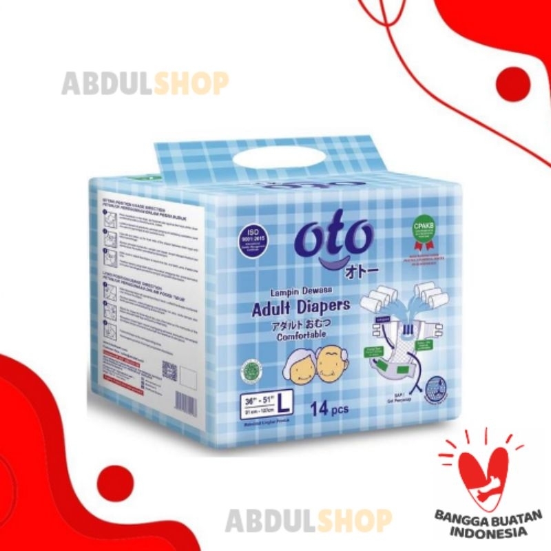 OTO ADULT DIAPERS / POPOK DEWASA PEREKAT [Ukuran M L XL]