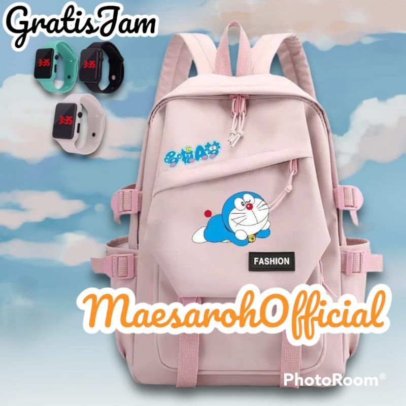 Tas Ransel Sekolah Dasar SD SMP Karakter Doraemon Murah