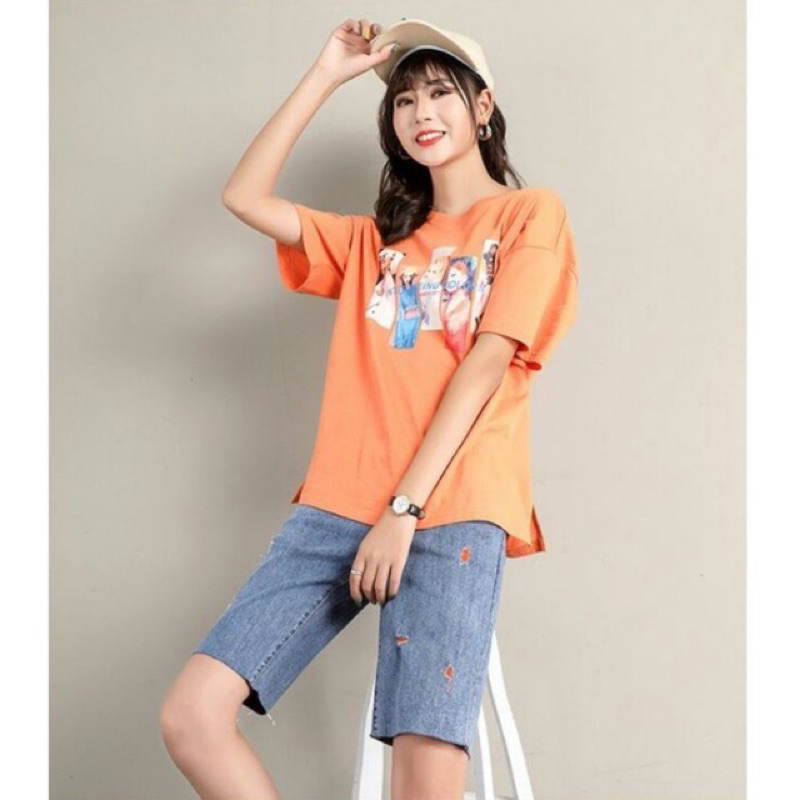 New!Celana Jeans Pendek Ibu Hamil 009