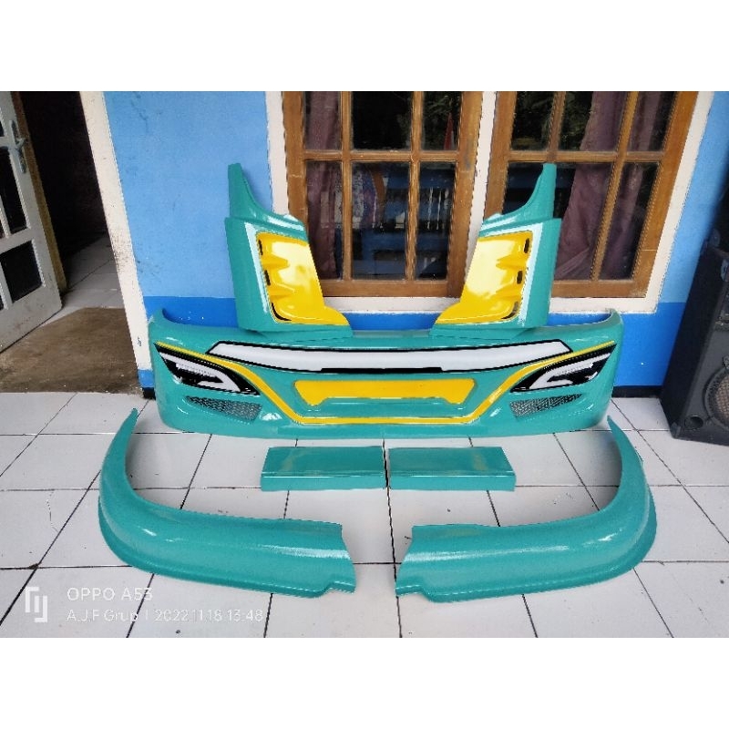 Bamper Canter lampu patriot komplit