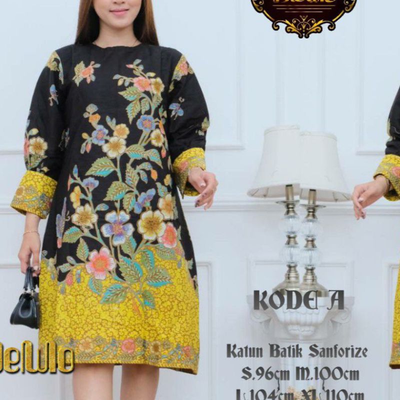 Tunik Dres Batik wanita modern solo recommended bahan katun