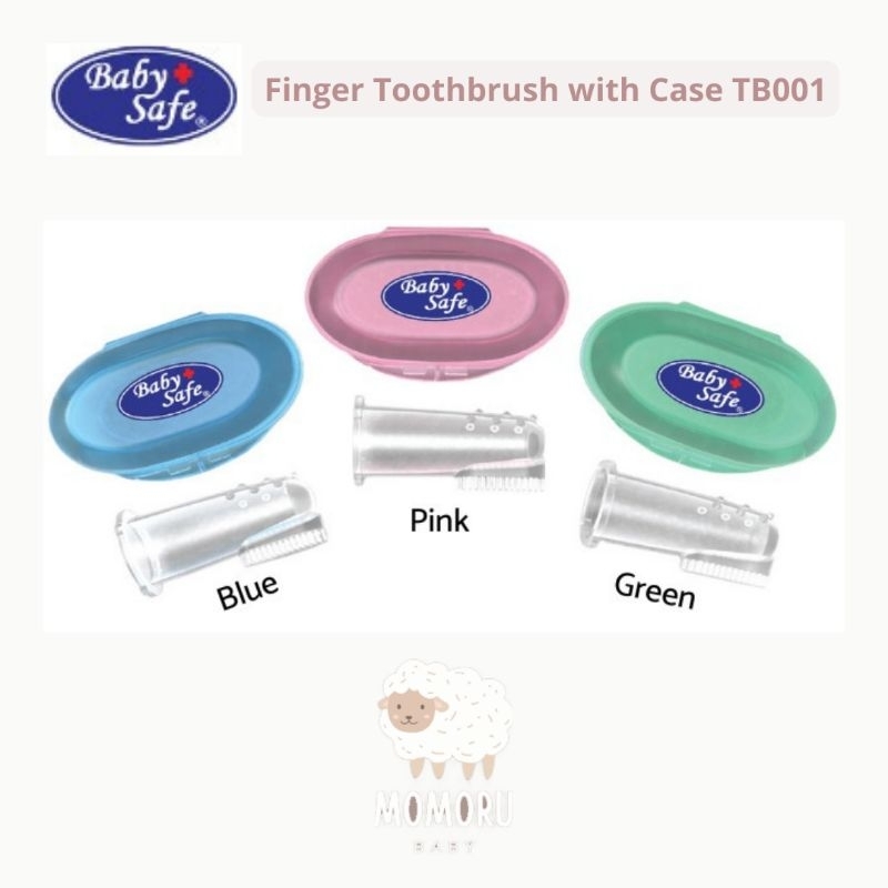 Baby Safe TB001 TB002 Finger Toothbrush with Case Toothbrush With Rack Sikat Gigi Bayi Sikat Gusi