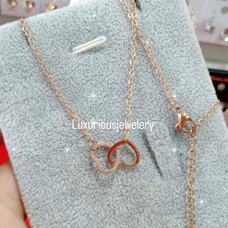 Kalung tittanium fashion Korea anti karat