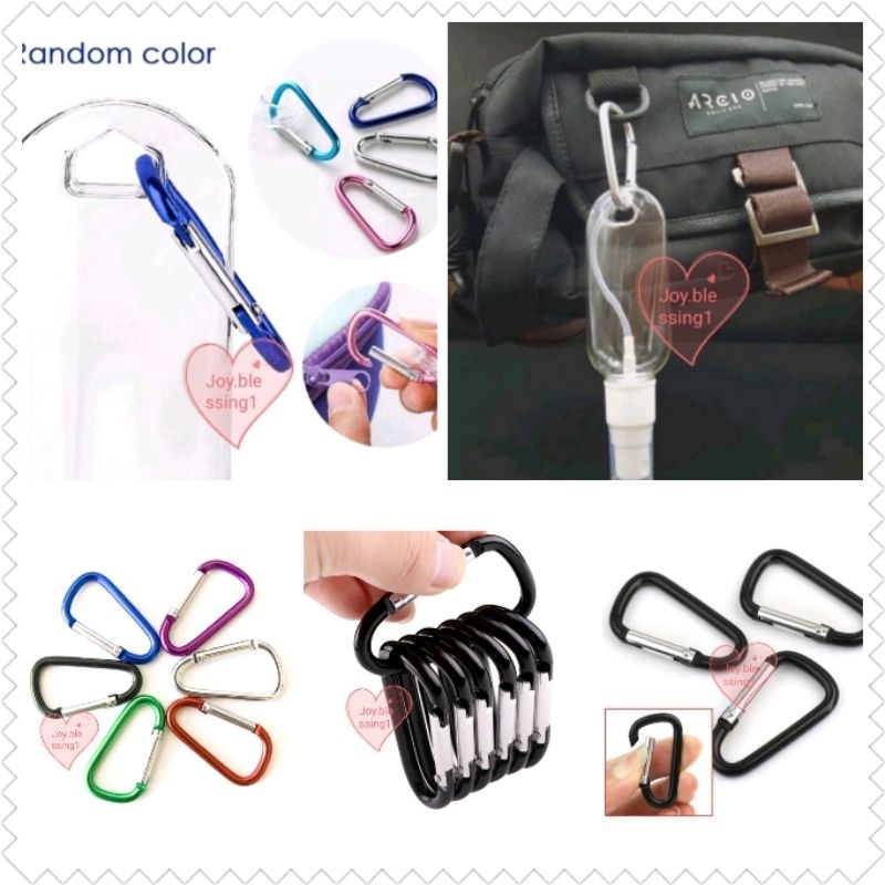 BOTOL SPRAY GANTUNG/BOTOL FLIPTOP GANTUNG/ KARABINER GANTUNGAN/hook/carabiner