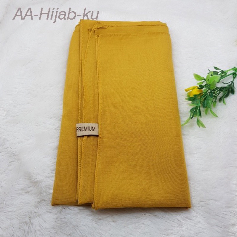 Paris Premium Murstad || Hijab Segiempat Mustard Paris Premium Kuning Kunyit Paris Premium Kuning