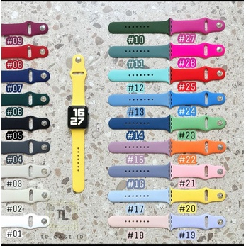 Colorful Strap Iwatch 7 41mm 45mm iWatch Soft Band with Case Smartwatch T55 T500 44mm Full Protective Strap