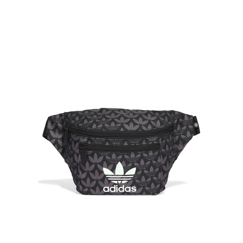 JUAL TAS ADIDAS MONOGRAM WAIST BAG BLACK / WHITE