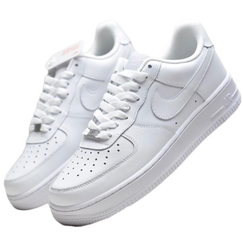 sepatu sneakers air force 1 one full white putih pria dan wanita gaya masa kini terlaris