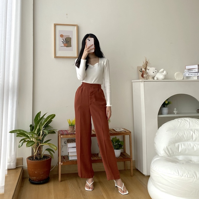 Harmony Pants - Celana Panjang Wanita Korea - Casual / Formal Pants