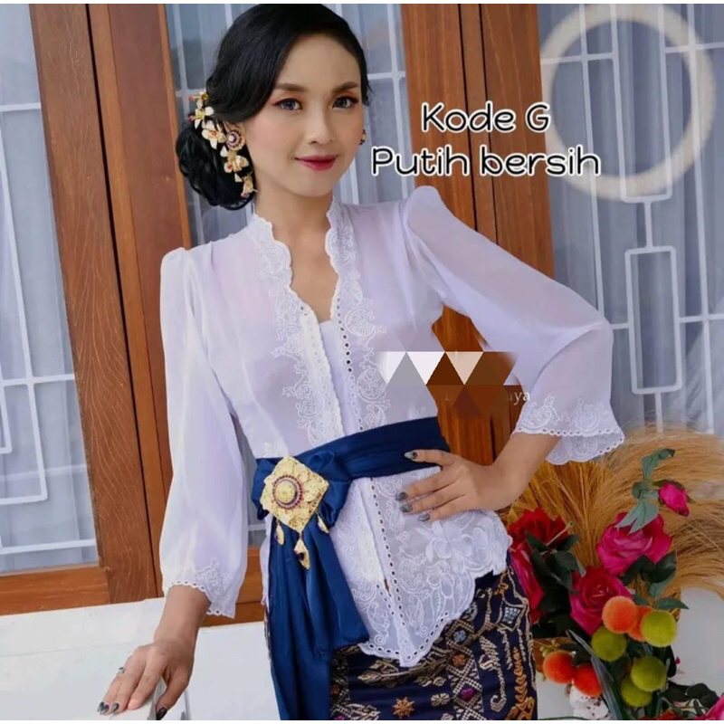 Kebaya bordiran bali/ Kebaya bordir motif bunga/ Kebaya bali murah/ Kebaya bordir tangan lonceng