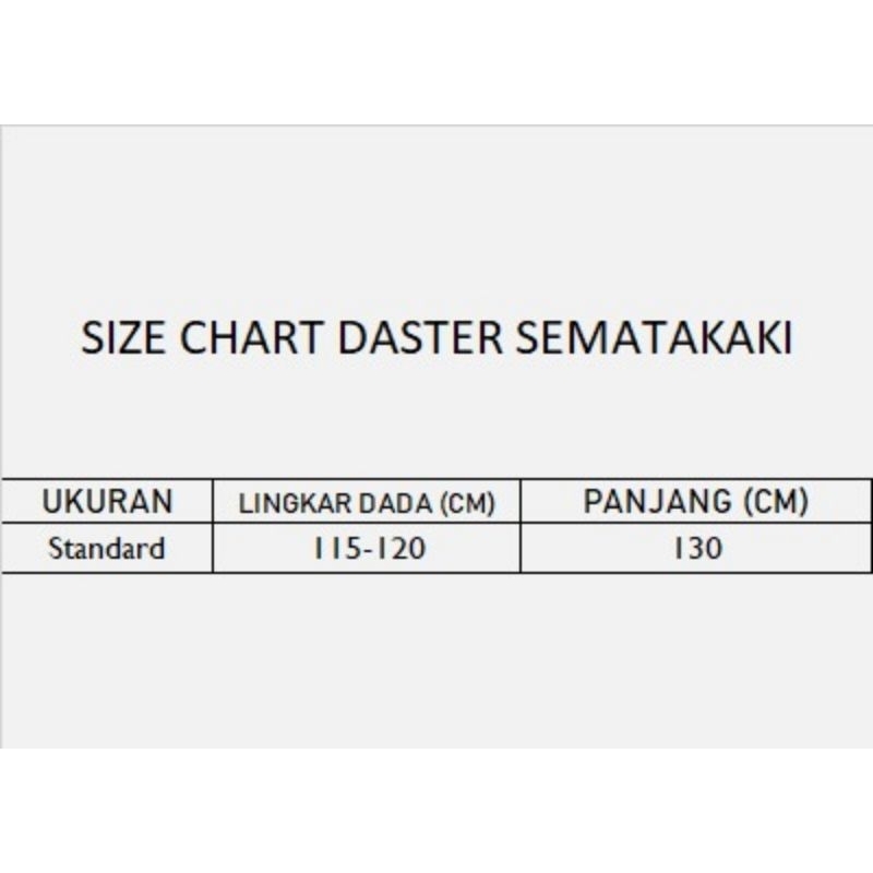 DASTER KEKINIAN SEMATA KAKI