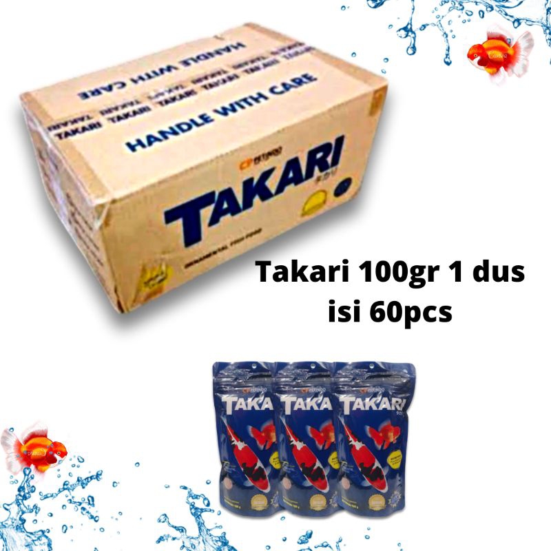 Makanan ikan TAKARI 100GR SATU DUS 60PC