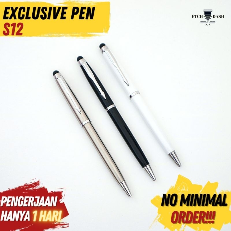 

Pulpen Souvenir Perusahaan | Pulpen Stylus Merchandise Custom - Exclusive Pen S12
