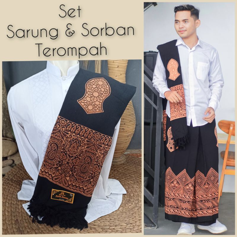 SORBAN BATIK KASHMIRI SORBAN HABIB BAHAN RAYON LEMBUT DAN  HALUS