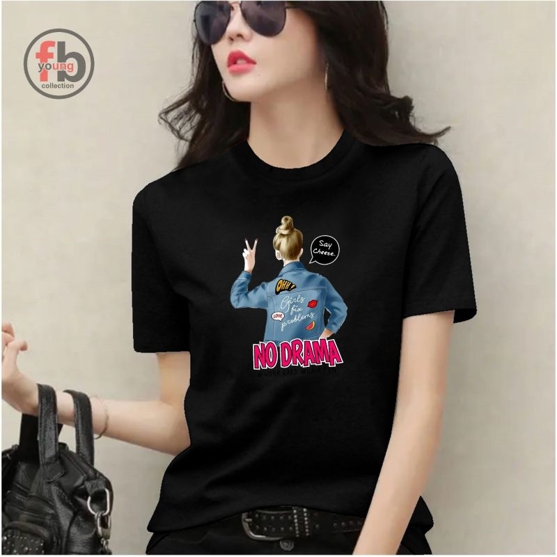 fbyoung kaos fashion model kekinian lengan pendek