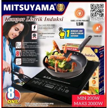 MITSUYAMA KOMPOR LISTRIK INDUKSI TOUCHSCREEN LOW WATT DIC 200 - 2000 KL-01