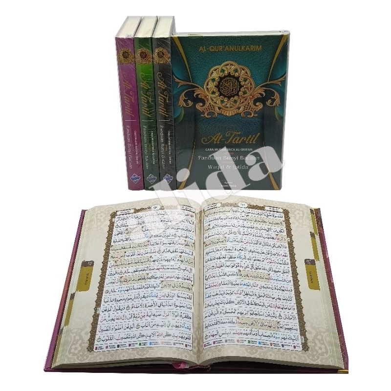 [Uk A4] Al-Quran At-Tartil Metode Panduan Bunyi Bacaan Waqaf Ibtida Alquran Mushaf AtTartil Suara Ag