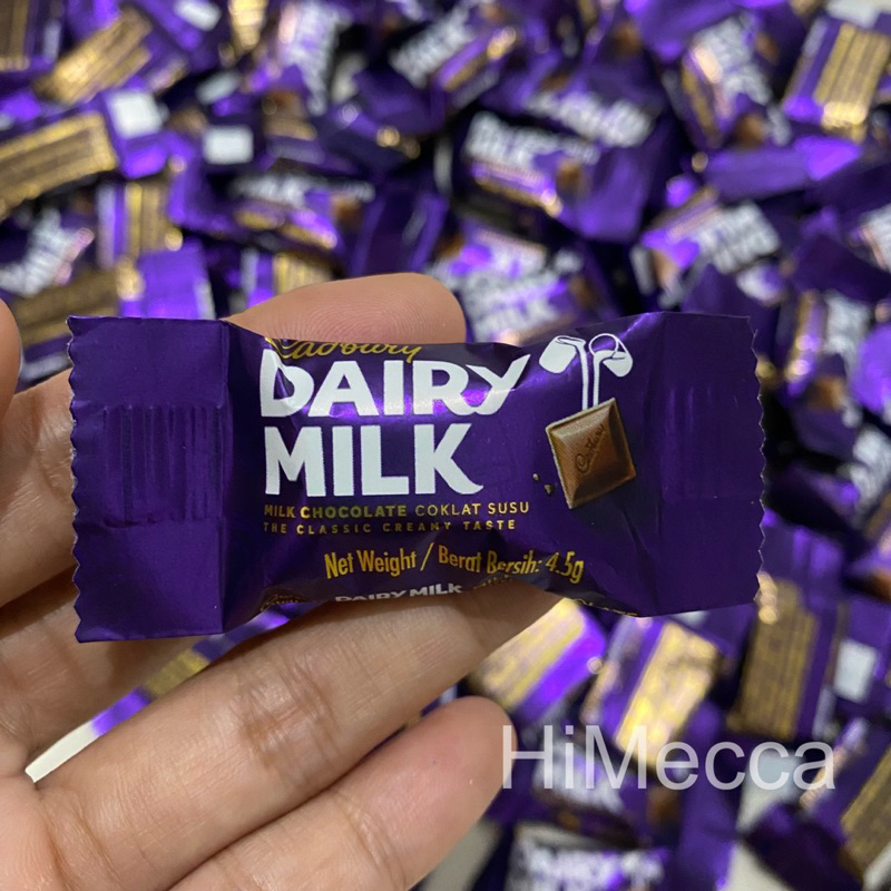 

HIMECCA - Cadbury Dairy Milk 4.5g Asli Malaysia (ecer)