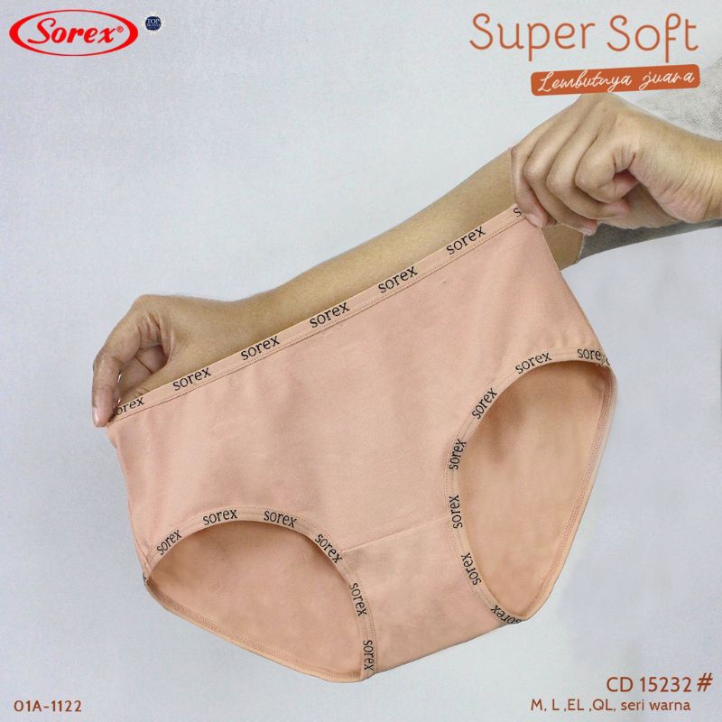 CELANA DALAM WANITA SOREX 15232 CUTTING MIDI BAHAN SUPER SOFT