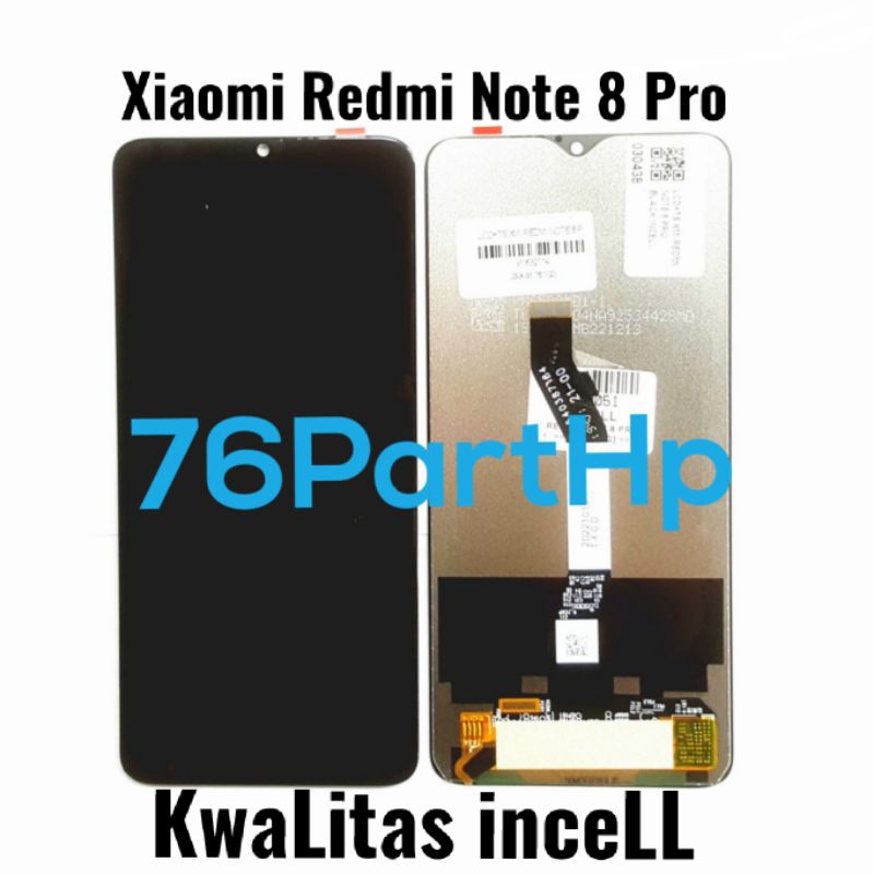 Lcd Touchscreen Fullset Kwalitas Incell Xiaomi Redmi Note 8 Pro - Hitam