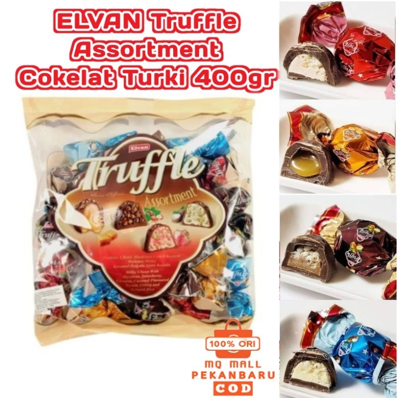 

ELvan Truffle Chocolate Turki Aneka Rasa Campur Mix 400gr