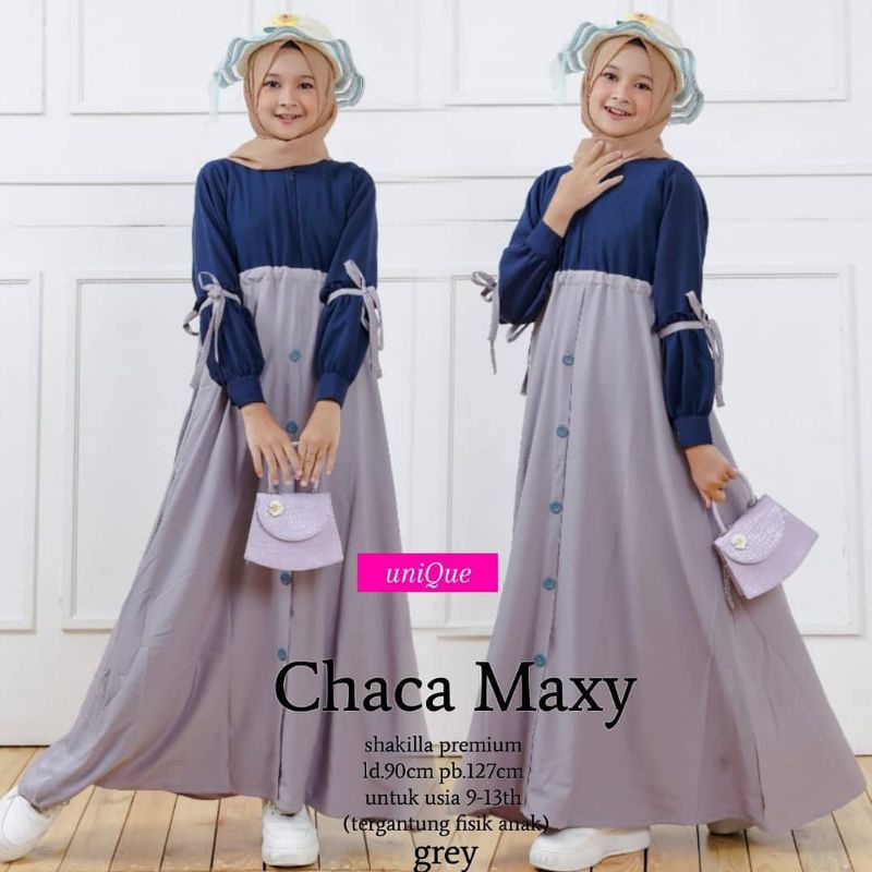 RARA MAXY KIDS CRINKLE AIRFLOW/CHACA MAXY KIDS TERLATRIS/GAMIS ANAK REMAJA TERBARU/USIA 8-12 TAHUN/FAR MOSLEMSTORE