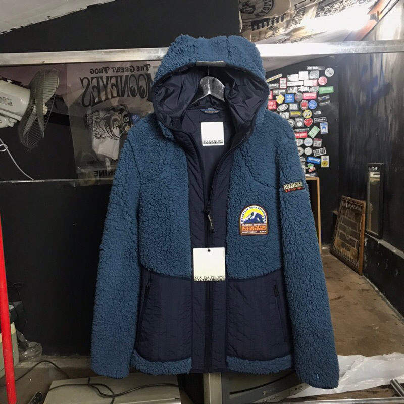 Hoodie Napapijri T-Solda Sherpa zipper