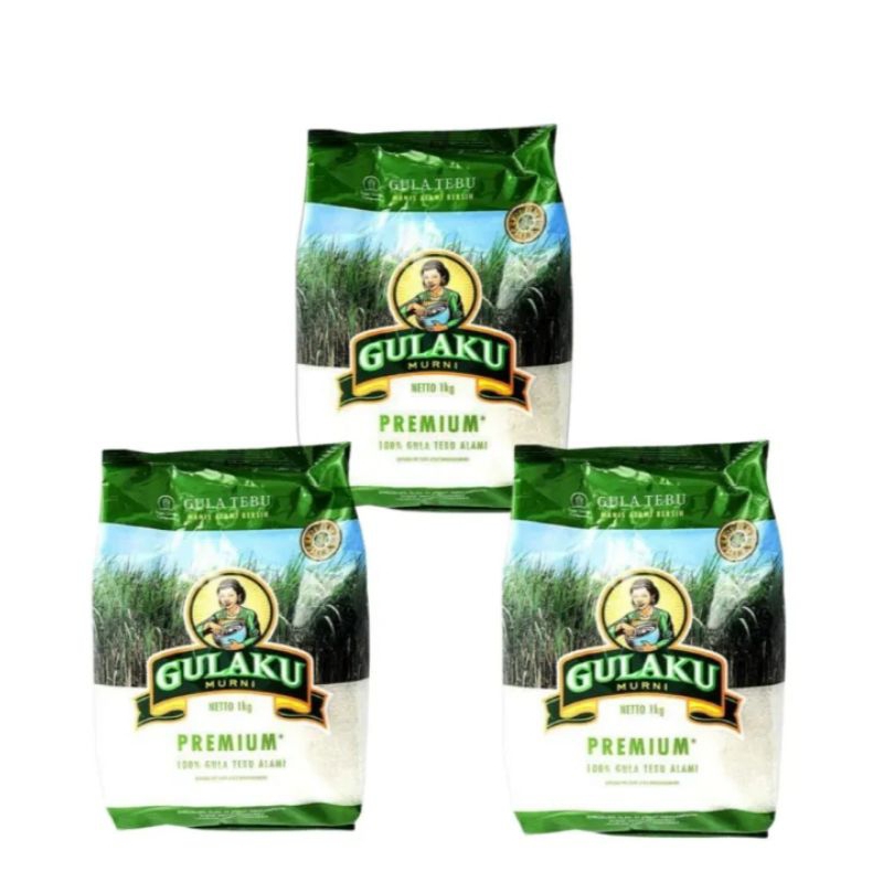 

PAKET Gulaku Gula Tebu Premium Isi 3 x 1 Kg