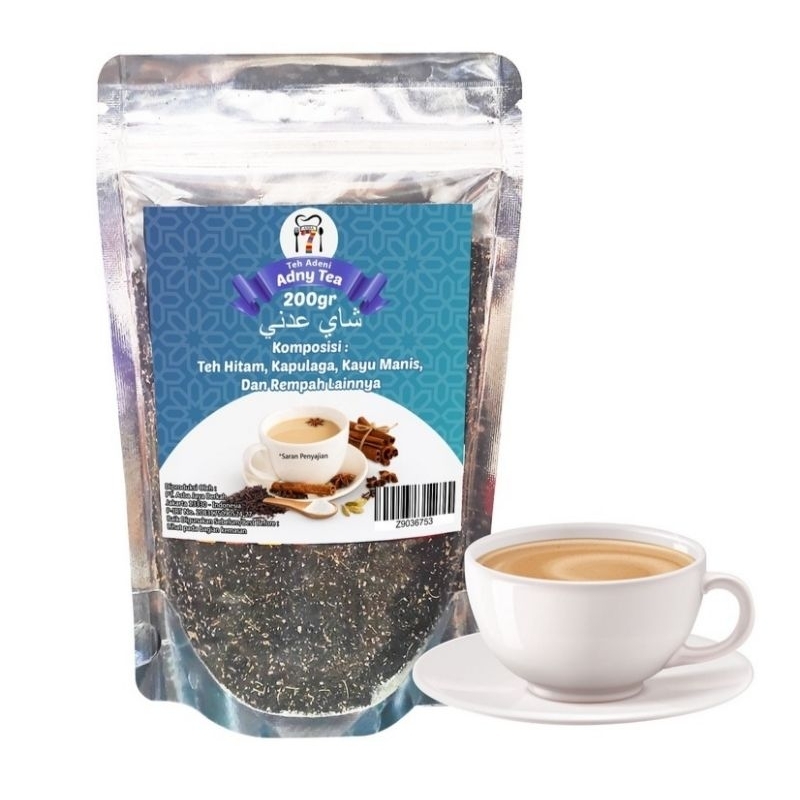 

Teh Adni 200 Gram / Teh Rempah Arab / Teh Adeni Arab / Adny Tea / Aden Tea / Teh Arab / Sahi Adeny / Arabian Tea