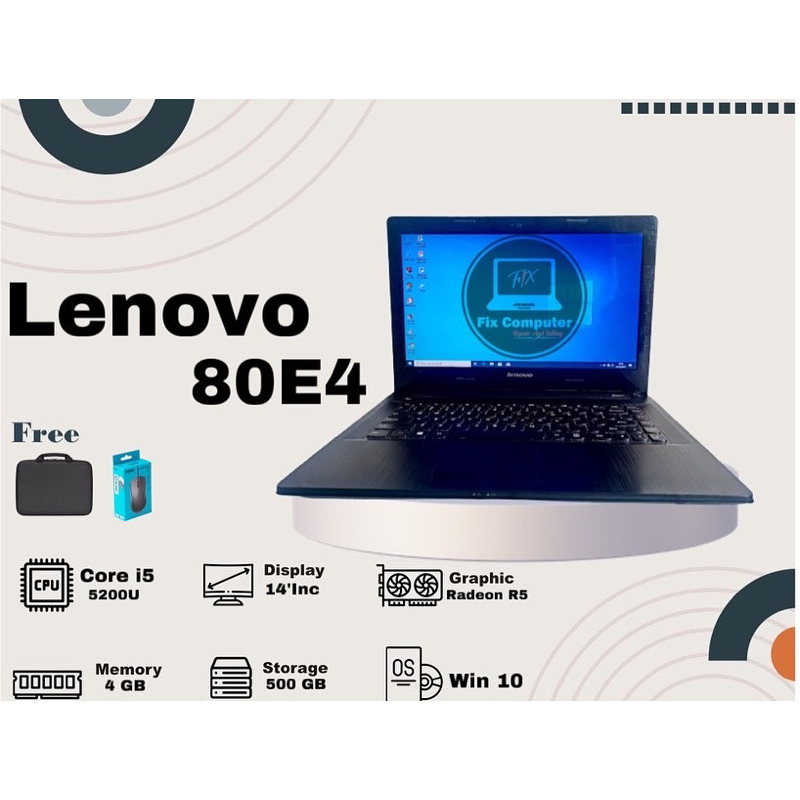 Laptop lenovo 80e4 core i5 gen 5