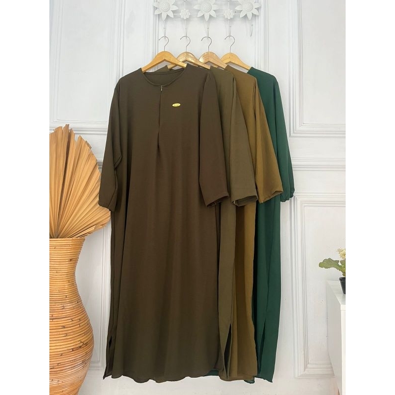 [BEST SELLER] Daily Polos Long Busui | Gamis Simple Abaya