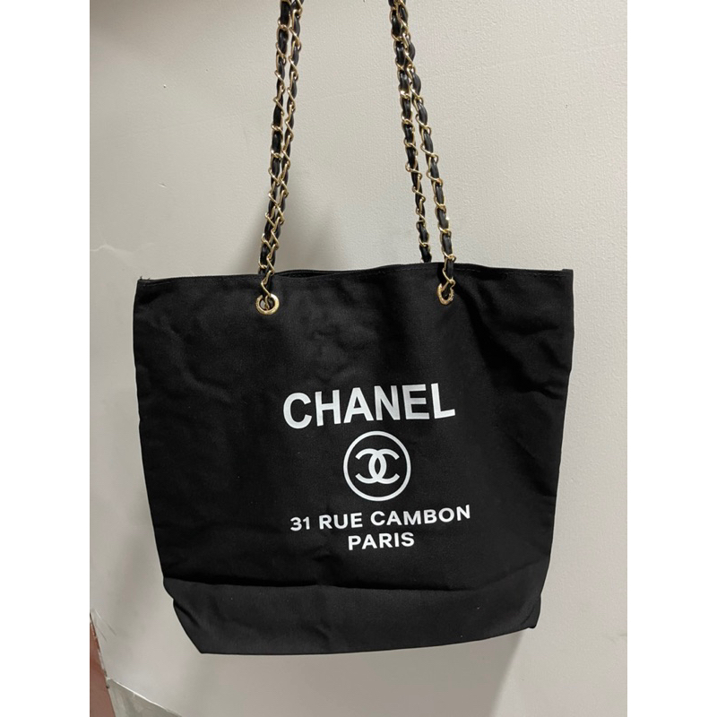 tas tote kanvas mesh rue cambon compliment gift