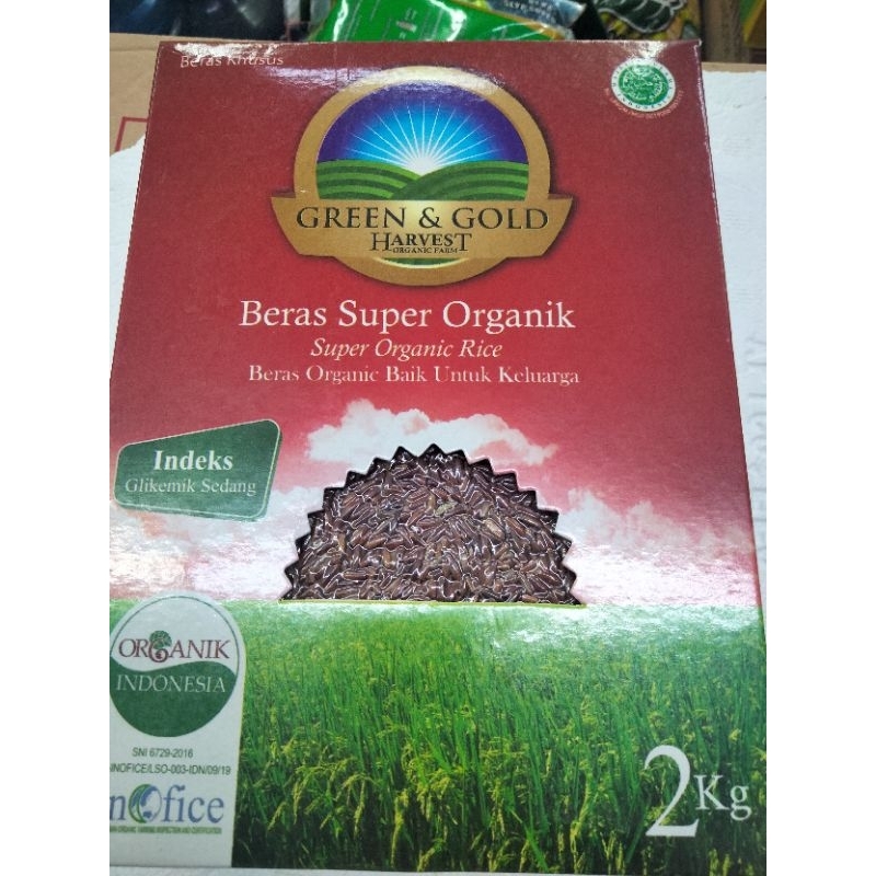 

Beras merah super organik