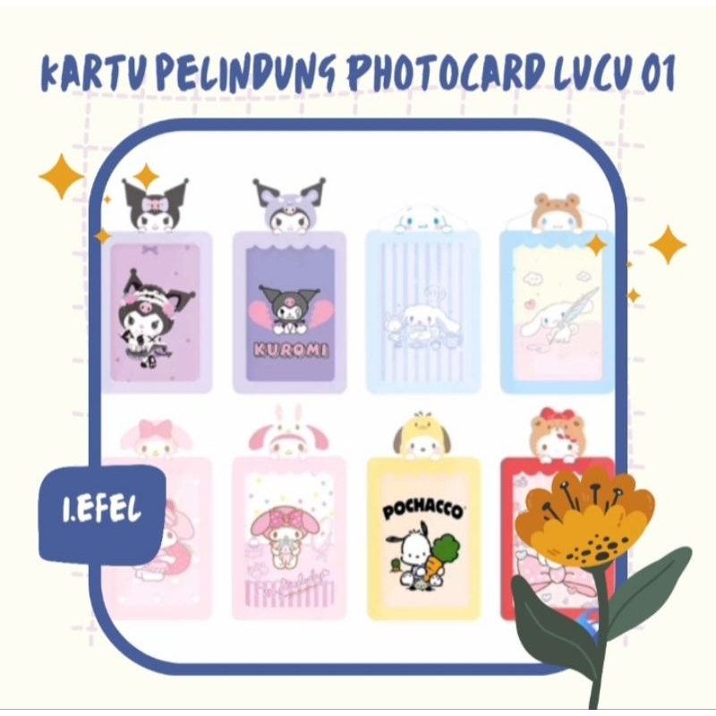 Open PO 23 - 28 Feb 2023 Kartu Pelindung Photocard Lucu Aesthetic - i.efel-