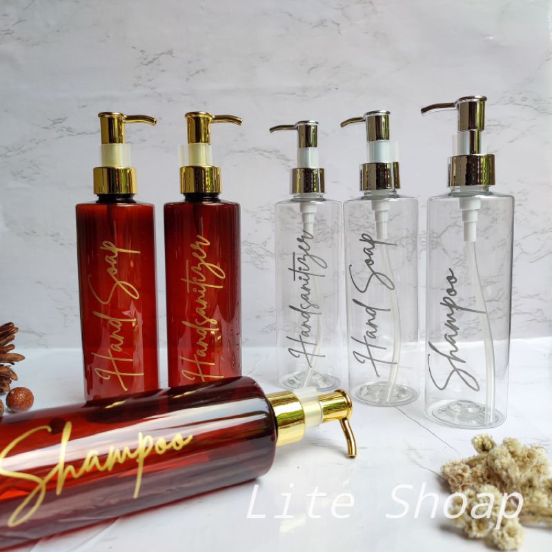 Botol Sabun cair Luxury Aesthetic 250ML PGC Amber dan Clear