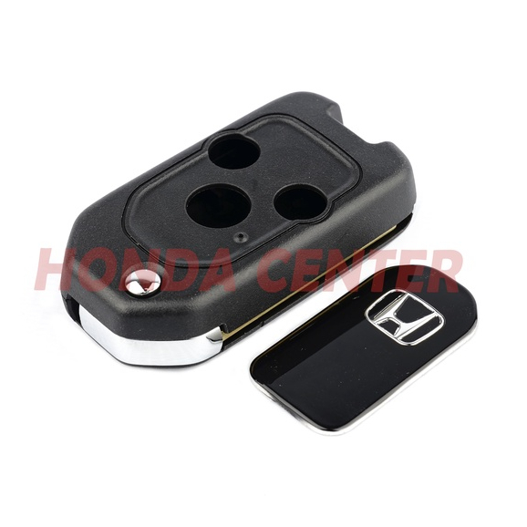 Casing kunci lipat flip key kunci pengganti 3 tombol mobil honda CRV Accord Jazz City freed