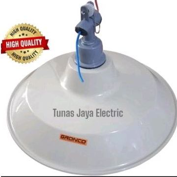 Kap Lampu WD PVC (30cm) + Fiting Gantung WD E27