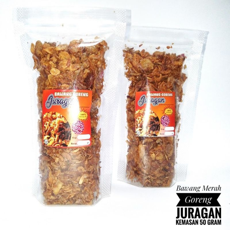 

Grosir Bawang Merah Goreng Crispy Gurih Juragan Kemasan 50 gram