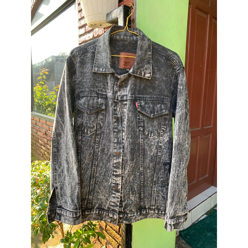 jaket jeans washed levis second bekas preloved