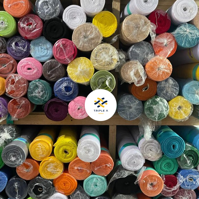 KAIN TESA POLOS METERAN PER 1/2 METER KUALITAS PREMIUM