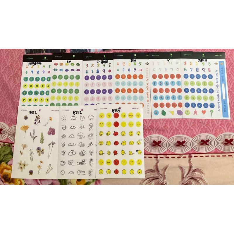 STICKER DECO BTS DECO KIT OFFICIAL