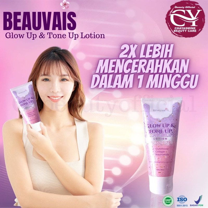 BEAUVAIS LOTION GLOW UP | LOTION PEMUTIH KULIT INSTAN | PEMUTIH KULIT PERMANEN