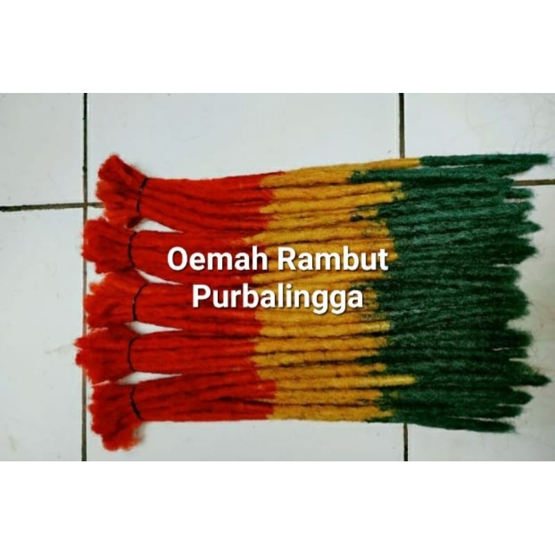Gimbal Rasta Rambut Sintetis per Lusin/ 12 helai