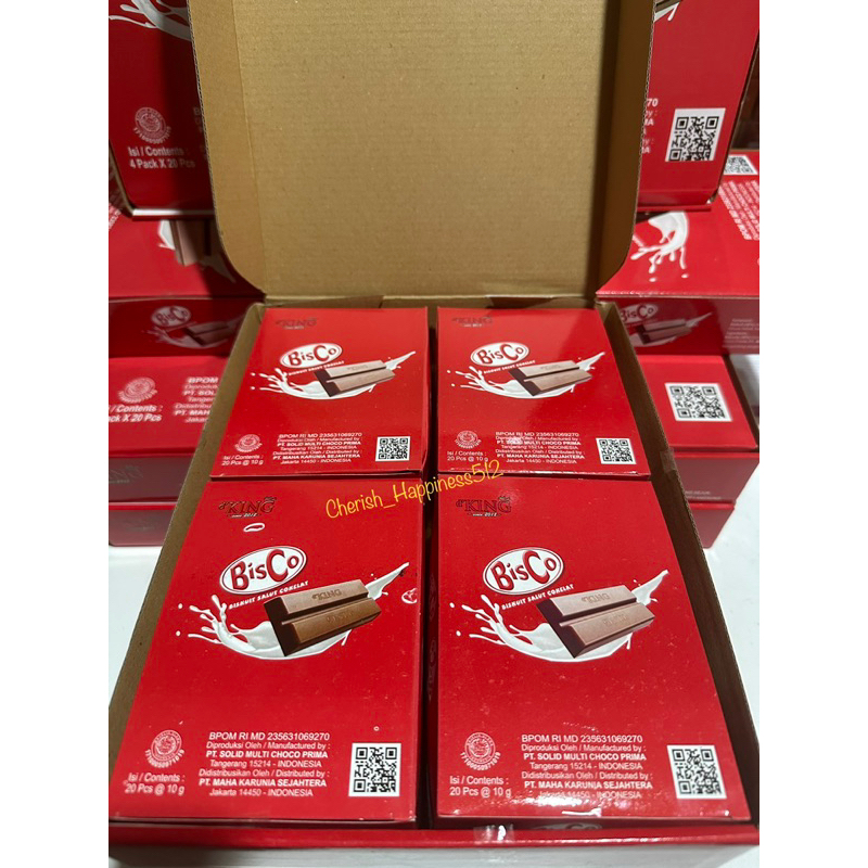 1 Kotak isi 4 Pack d’King Bonibol BisCo &amp; Chocolate Cashew