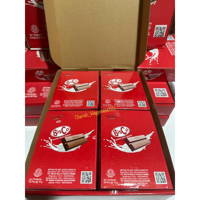 1 Kotak isi 4 Pack d’King Bonibol BisCo &amp; Chocolate Cashew
