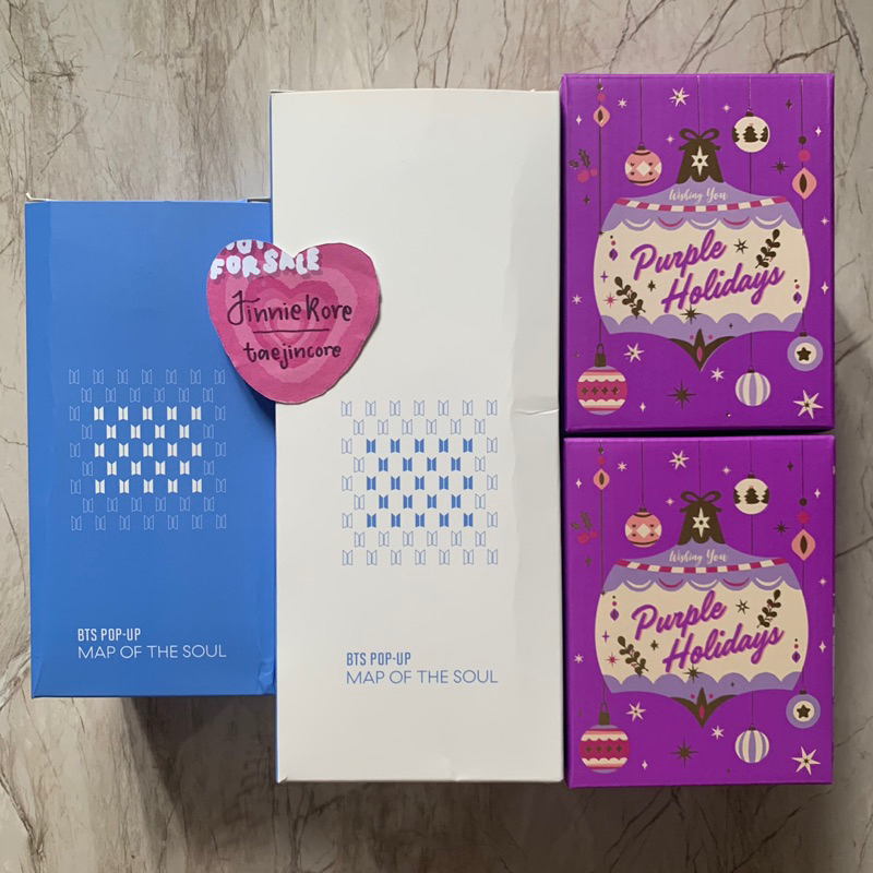 BTS OFFICIAL WEVERSE MERCH HOUSE OF BTS POPUP STORE TUMBLR SIGNATURE BLUE COLD CUP SET TINYTAN SNOWB