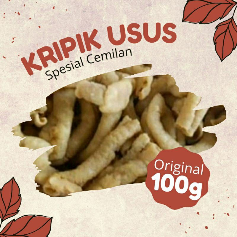 

KRIPIK USUS AYAM KRIPSUS ORIGINAL 50 GRAM & 100 GRAM