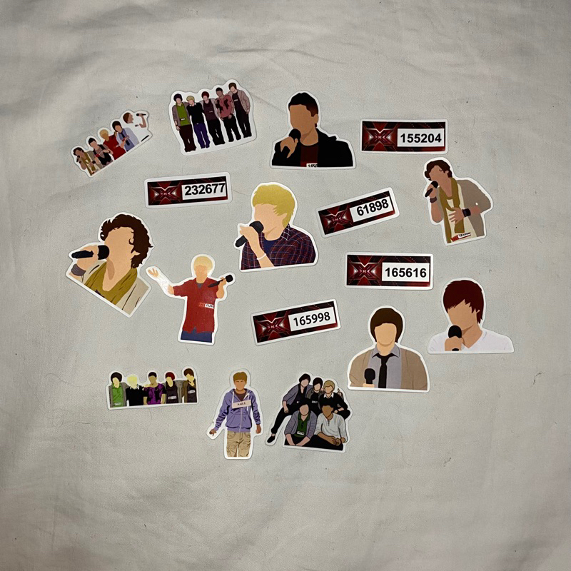 

X FACTOR ONE DIRECTION MINI PACK STICKER