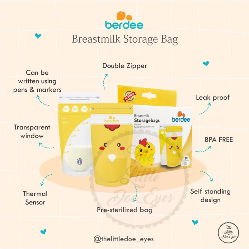 Berdee Brestmilk aStorage Bag Kantong ASI 100ml / 150ml