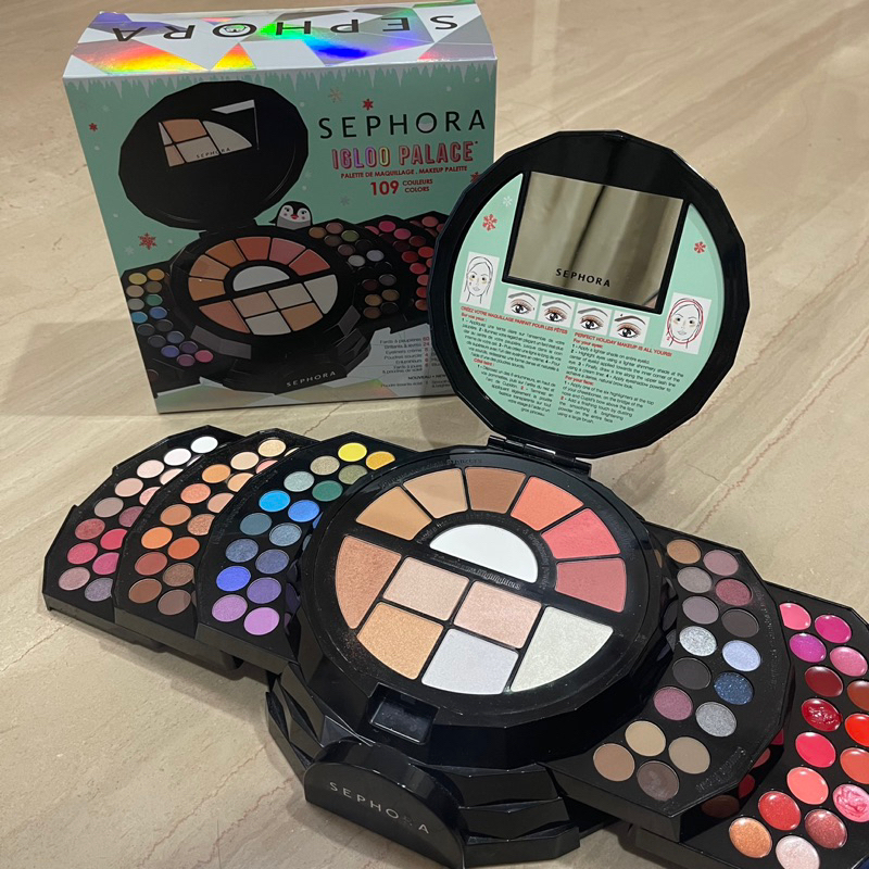 READY SEPHORA IGLOO PALACE 109 COULEURS COLORS MAKEUP PALETTE